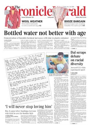 Halifax ChronicleHerald front