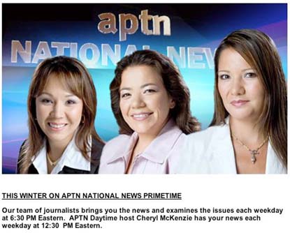 APTN website screen capture