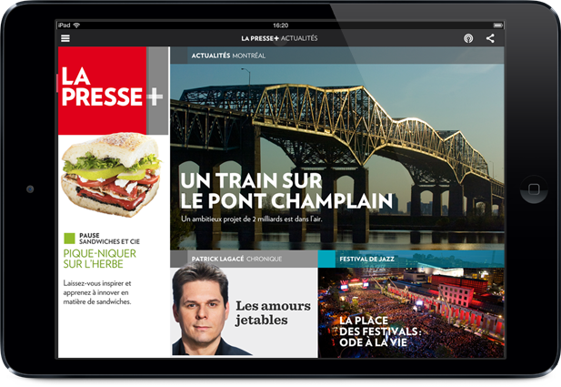La Presse+ graphic